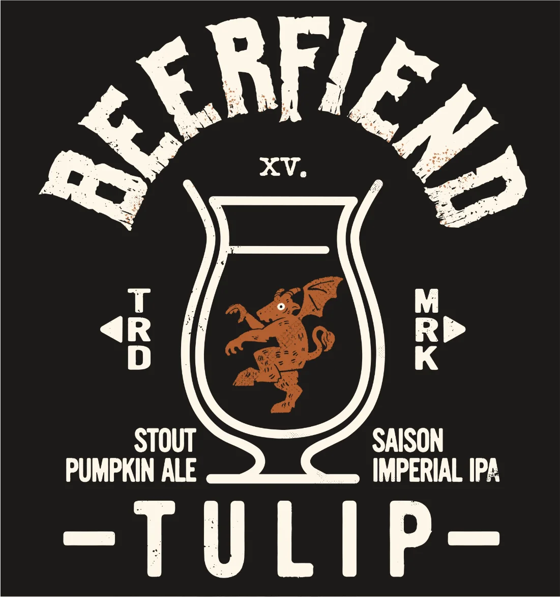 Beerfiend TULIP Glass Tee | Saison, Stout & Imperial IPA Shirt
