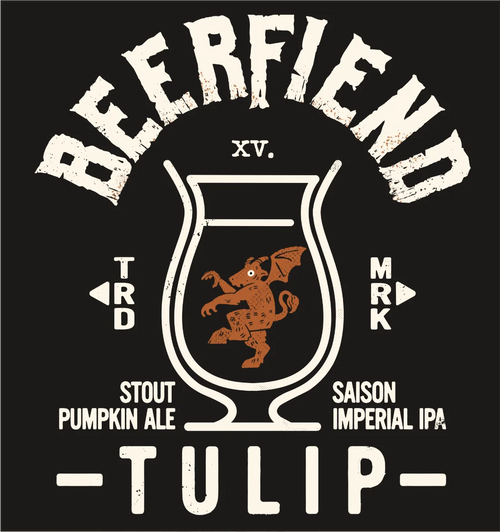 Beerfiend TULIP Glass Tee | Saison, Stout & Imperial IPA Shirt