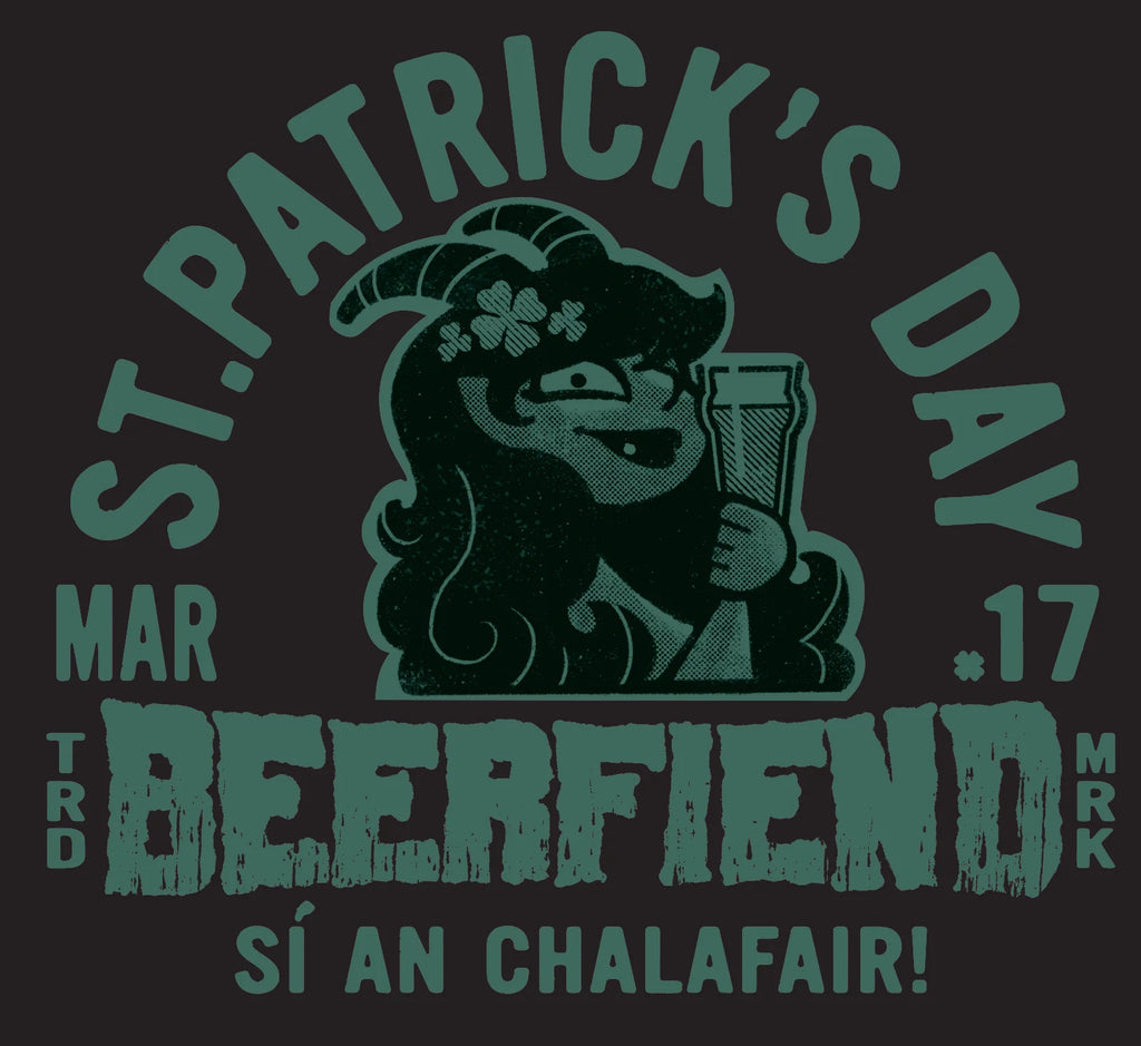 St.Patricks Beerfiend t-shirt | Irish Siren of the Cellar tee