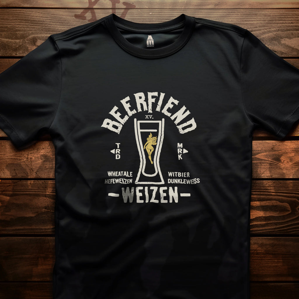 Beerfiend WEIZEN Glass Tee | Hefeweizen & Wheat Beer Style Shirt
