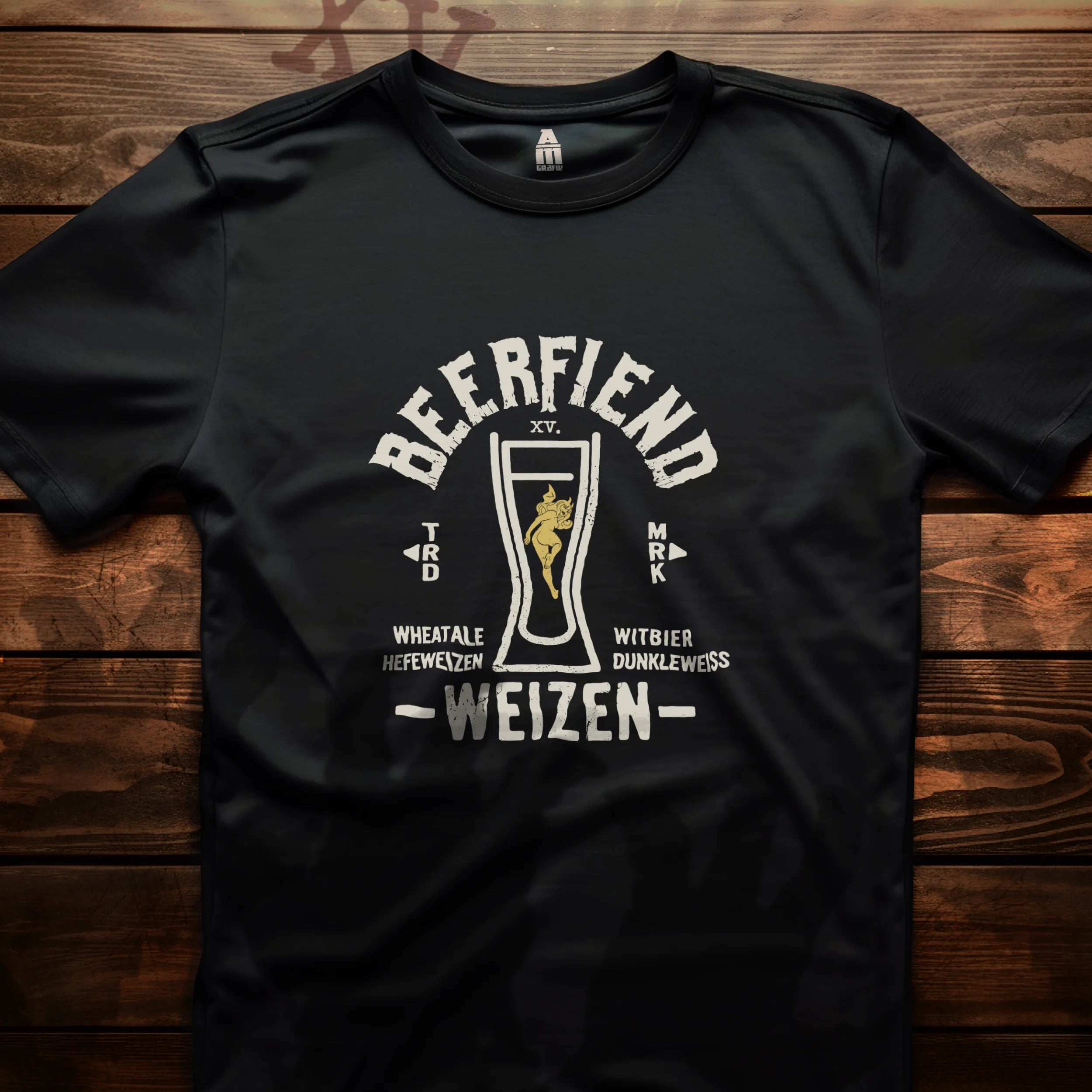 Beerfiend WEIZEN Glass Tee | Hefeweizen & Wheat Beer Style Shirt