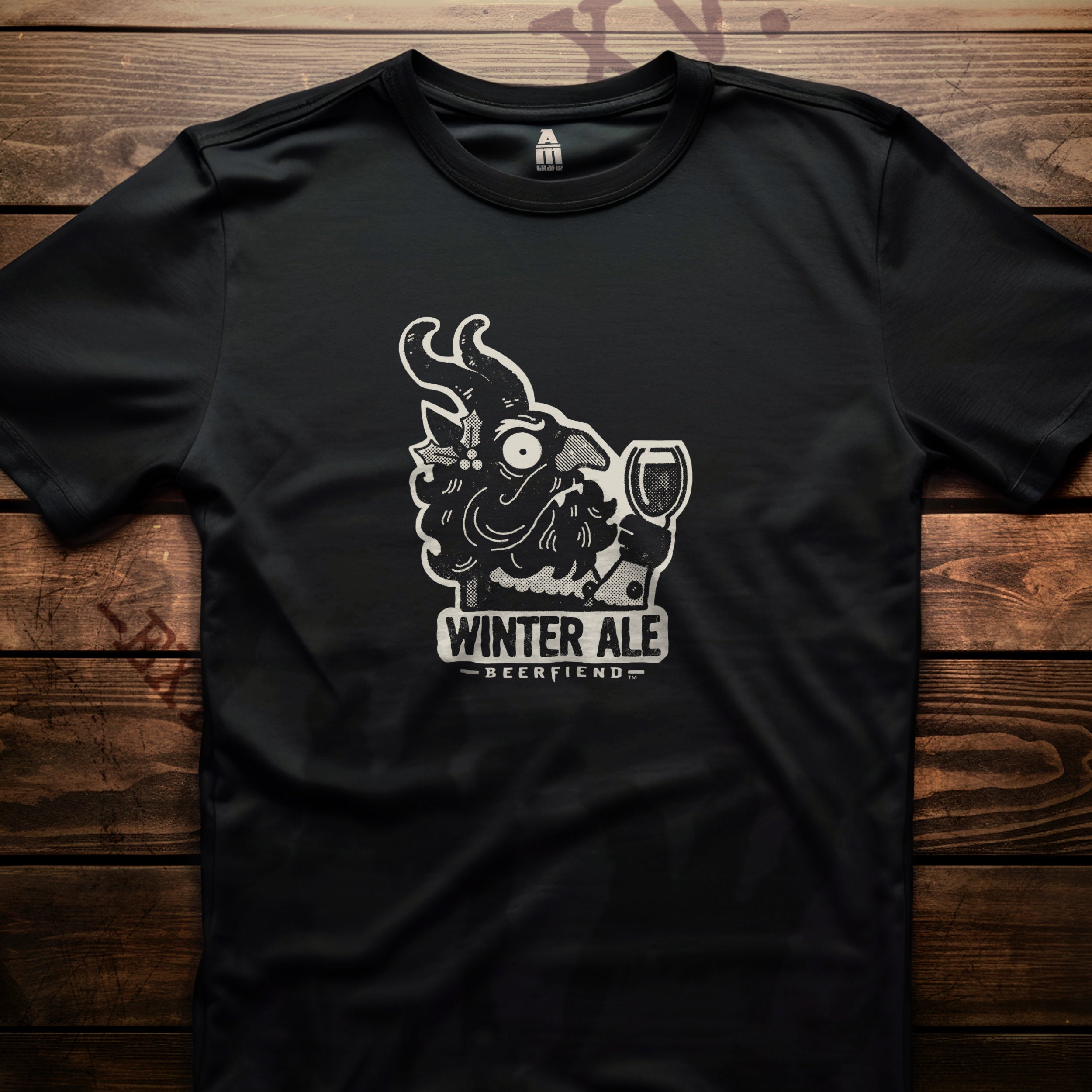 Beerfiend "Winter Ale" Krampus Tee | Seasonal Craft Beer T-Shirt