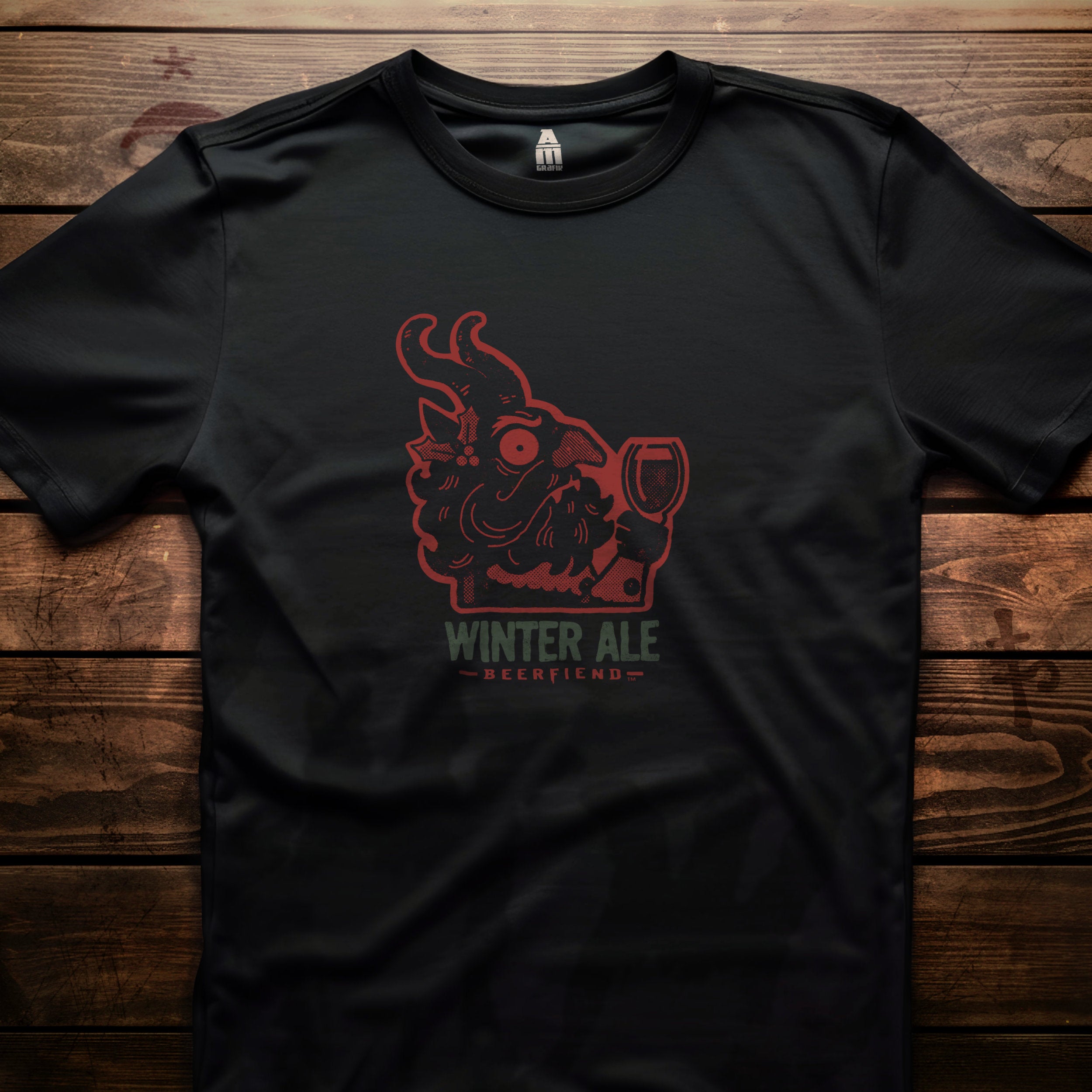 Krampus "Winter Ale" Beerfiend Tee | Seasonal Craft Beer T-Shirt