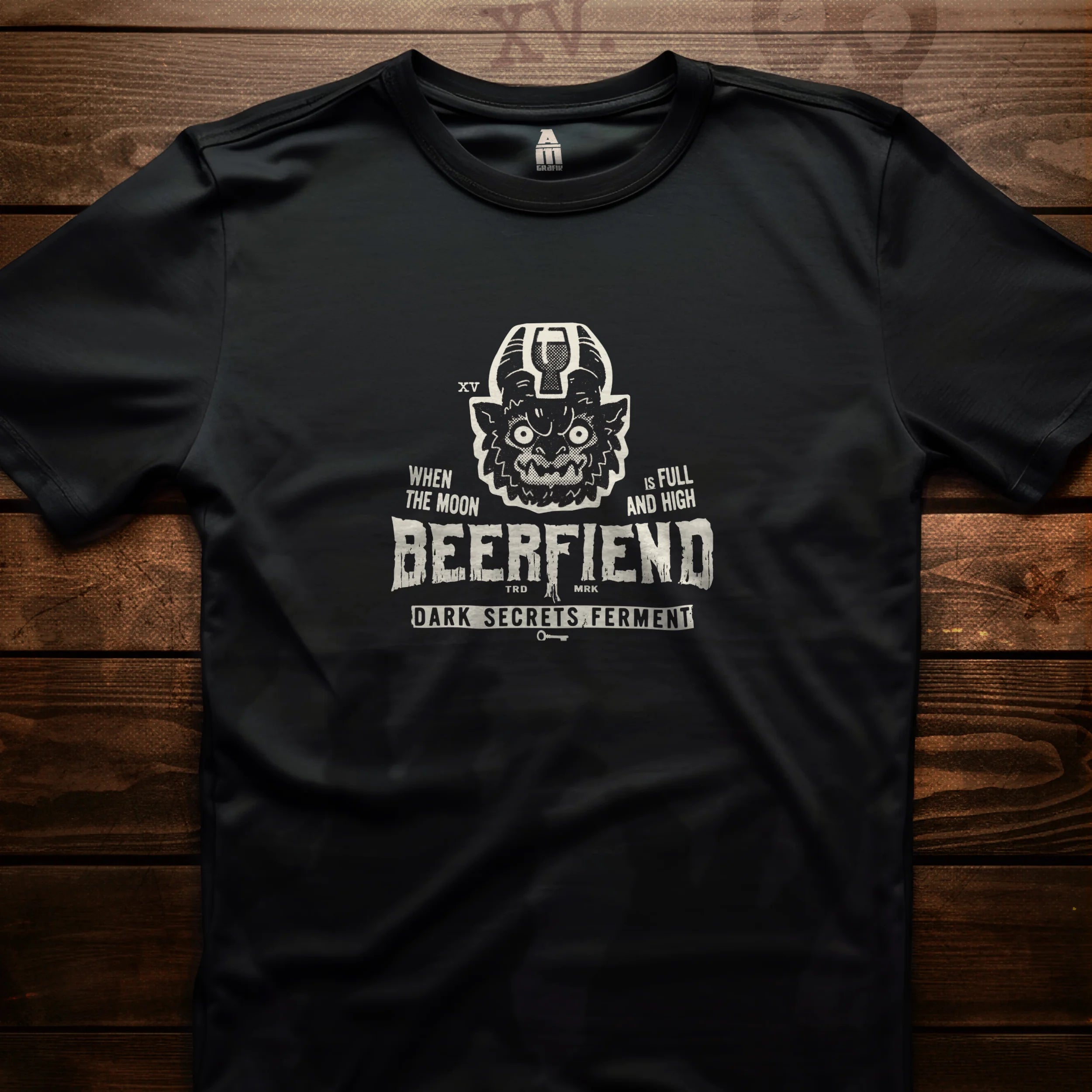 DEMON'S HEAD Beerfiend Tee | Dark Secrets Ferment shirt