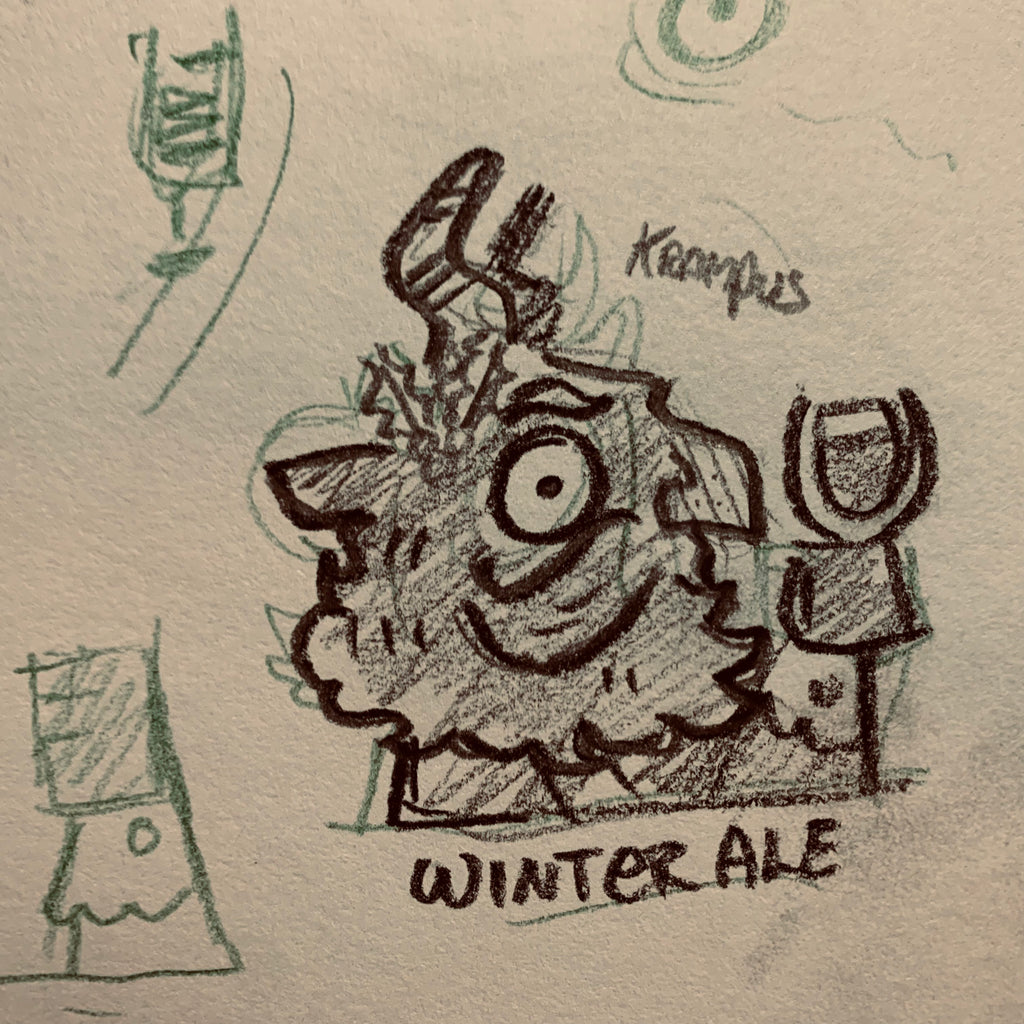 Beerfiend "Winter Ale" Krampus Tee | Seasonal Craft Beer T-Shirt