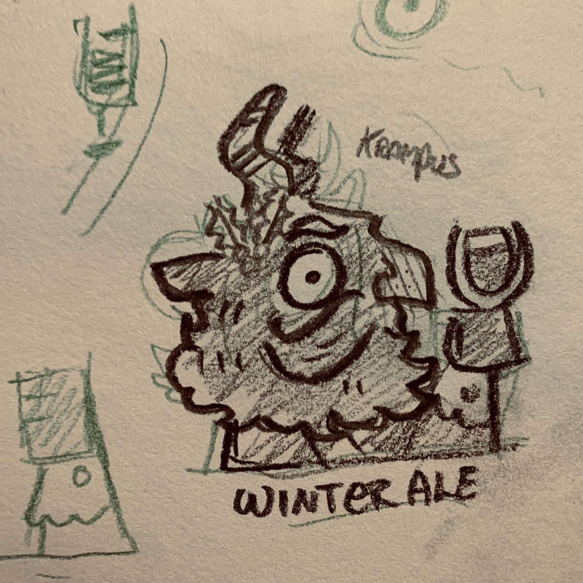 Beerfiend "Winter Ale" Krampus Tee | Seasonal Craft Beer T-Shirt