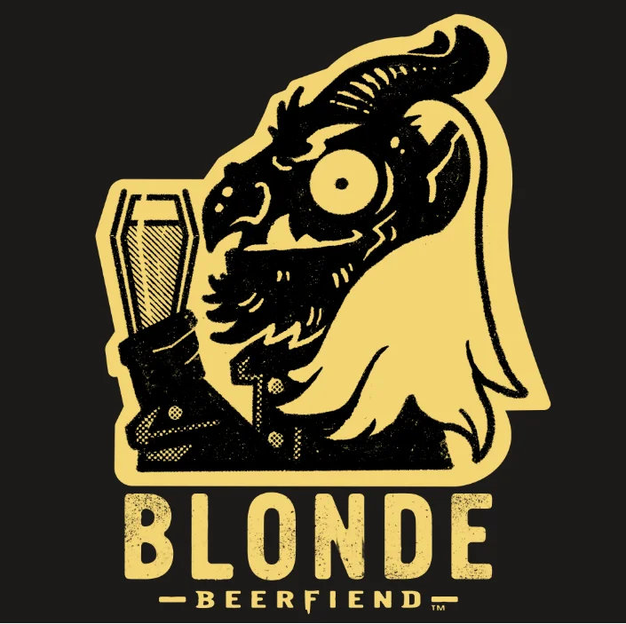 Beerfiend “Blonde” Tee | Retro Ale Lover Shirt
