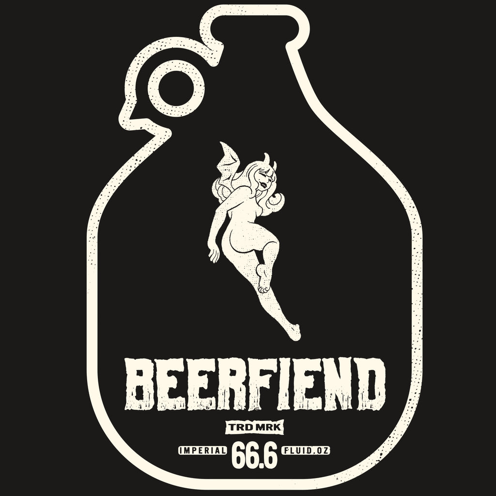Beerfiend “Growler Series – Cheeky Pale Devil” Tee | 66.6 fl oz of Mischief