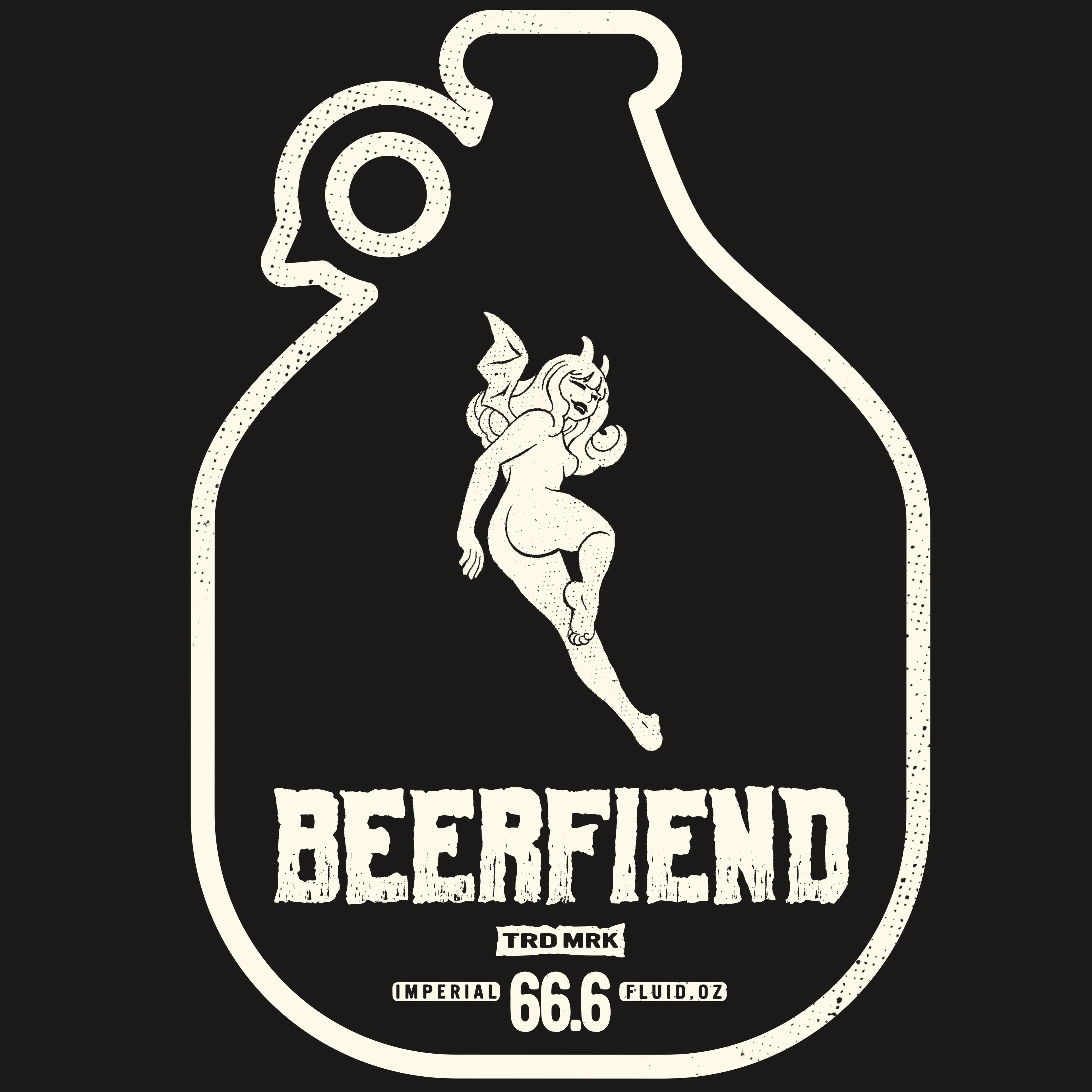 Beerfiend “Growler Series – Cheeky Pale Devil” Tee | 66.6 fl oz of Mischief