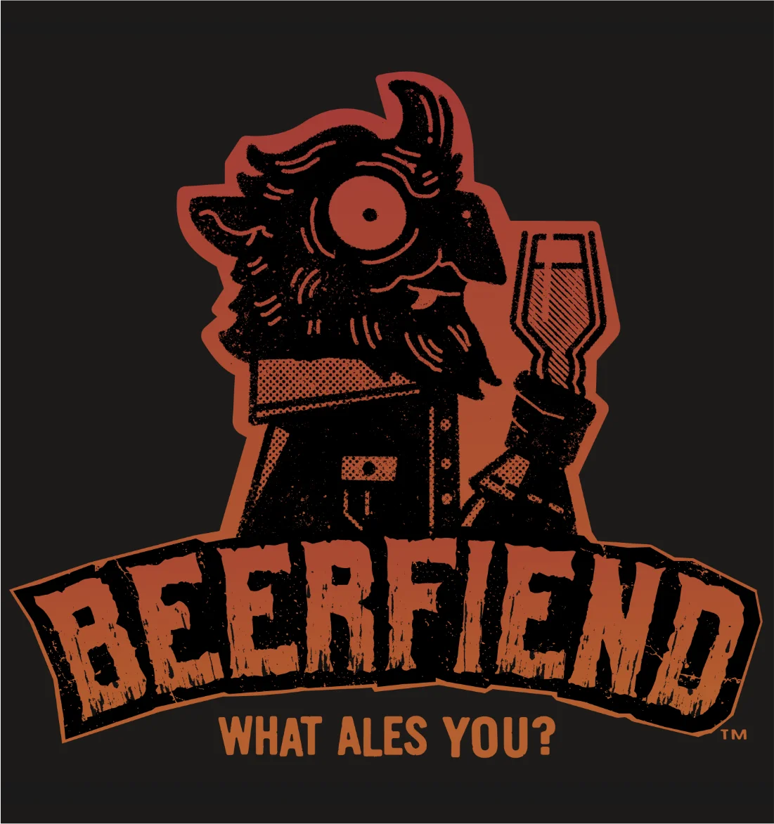 Beerfiend "What Ales You?" Demon Tee | Vintage pub style shirt